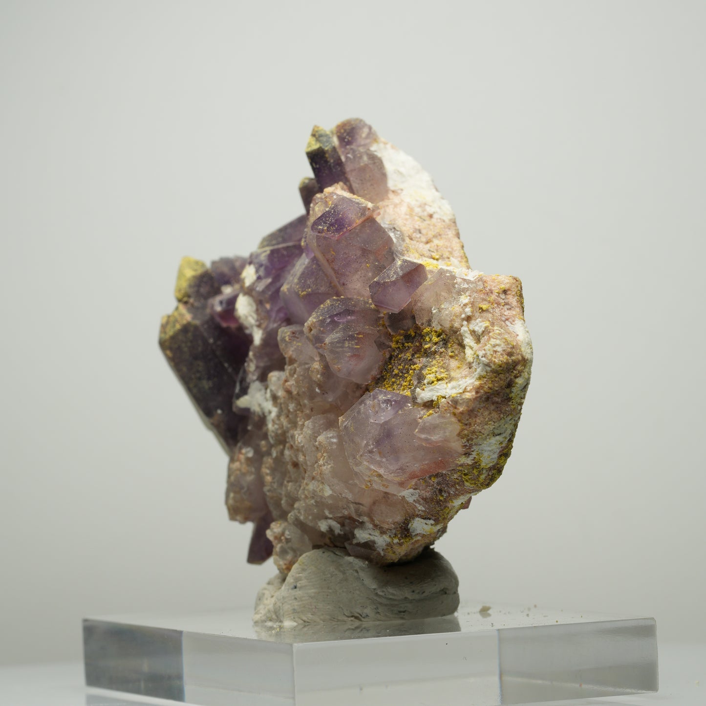 Skelett Phantom Amethyst Eisen Zepter auf Matrix Brandberg, Namibia 96*62*31mm #13895