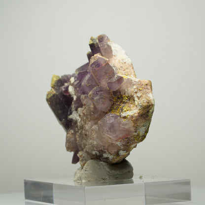 Skelett Phantom Amethyst Eisen Zepter auf Matrix Brandberg, Namibia 96*62*31mm #13895