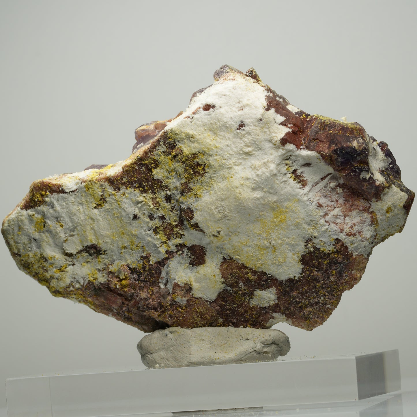 Skelett Phantom Amethyst Eisen Zepter auf Matrix Brandberg, Namibia 96*62*31mm #13895