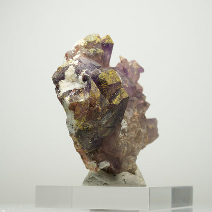 Skelett Phantom Amethyst Eisen Zepter auf Matrix Brandberg, Namibia 96*62*31mm #13895