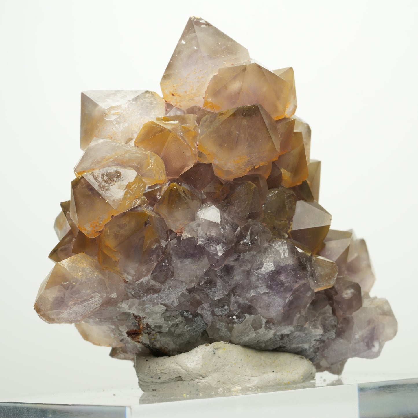 Seltene Phantom Amethyst Zepter Stufe, doppelseitig Goboboseb Namibia 75*65*49mm #13896