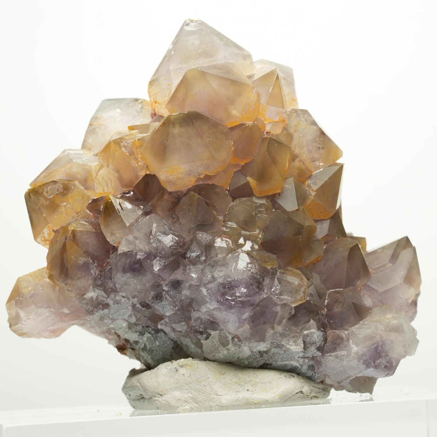 Seltene Phantom Amethyst Zepter Stufe, doppelseitig Goboboseb Namibia 75*65*49mm #13896