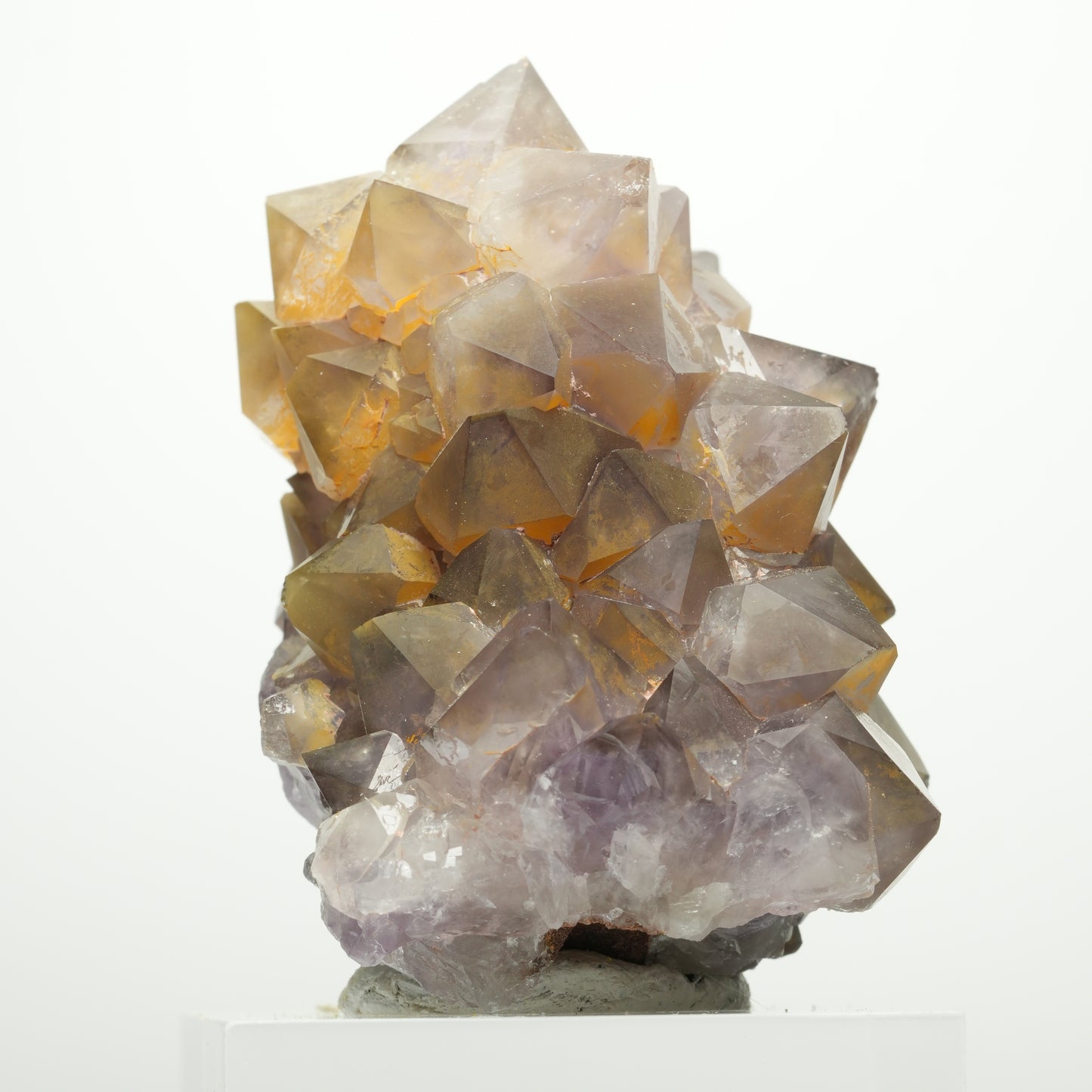 Seltene Phantom Amethyst Zepter Stufe, doppelseitig Goboboseb Namibia 75*65*49mm #13896