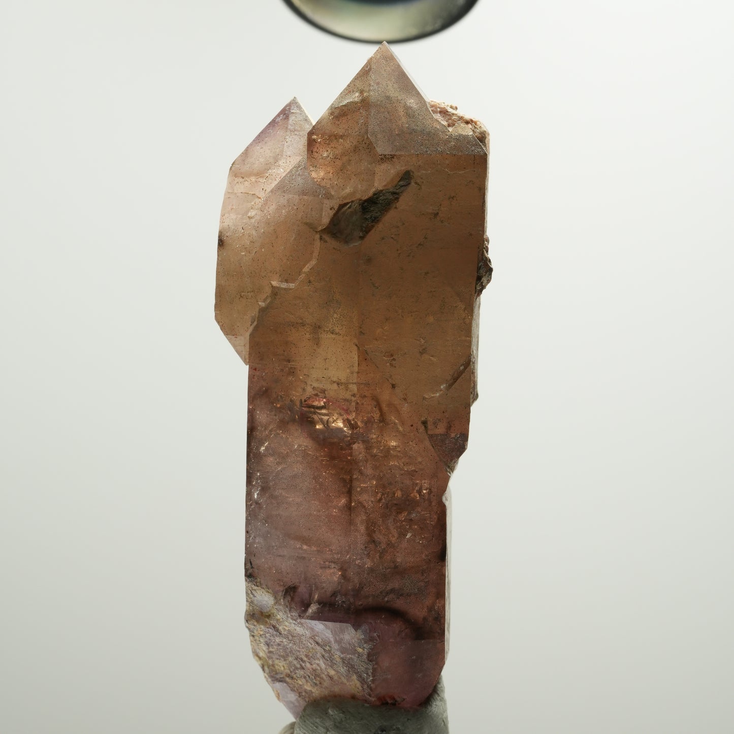 Enhydro Skelett Phantom Amethyst Doppelender, 1x Blase Brandberg, Namibia 96*38*29mm #13897