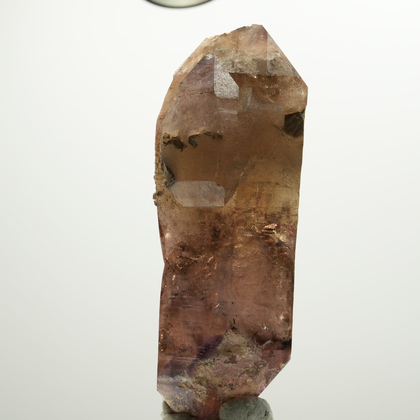 Enhydro Skelett Phantom Amethyst Doppelender, 1x Blase Brandberg, Namibia 96*38*29mm #13897