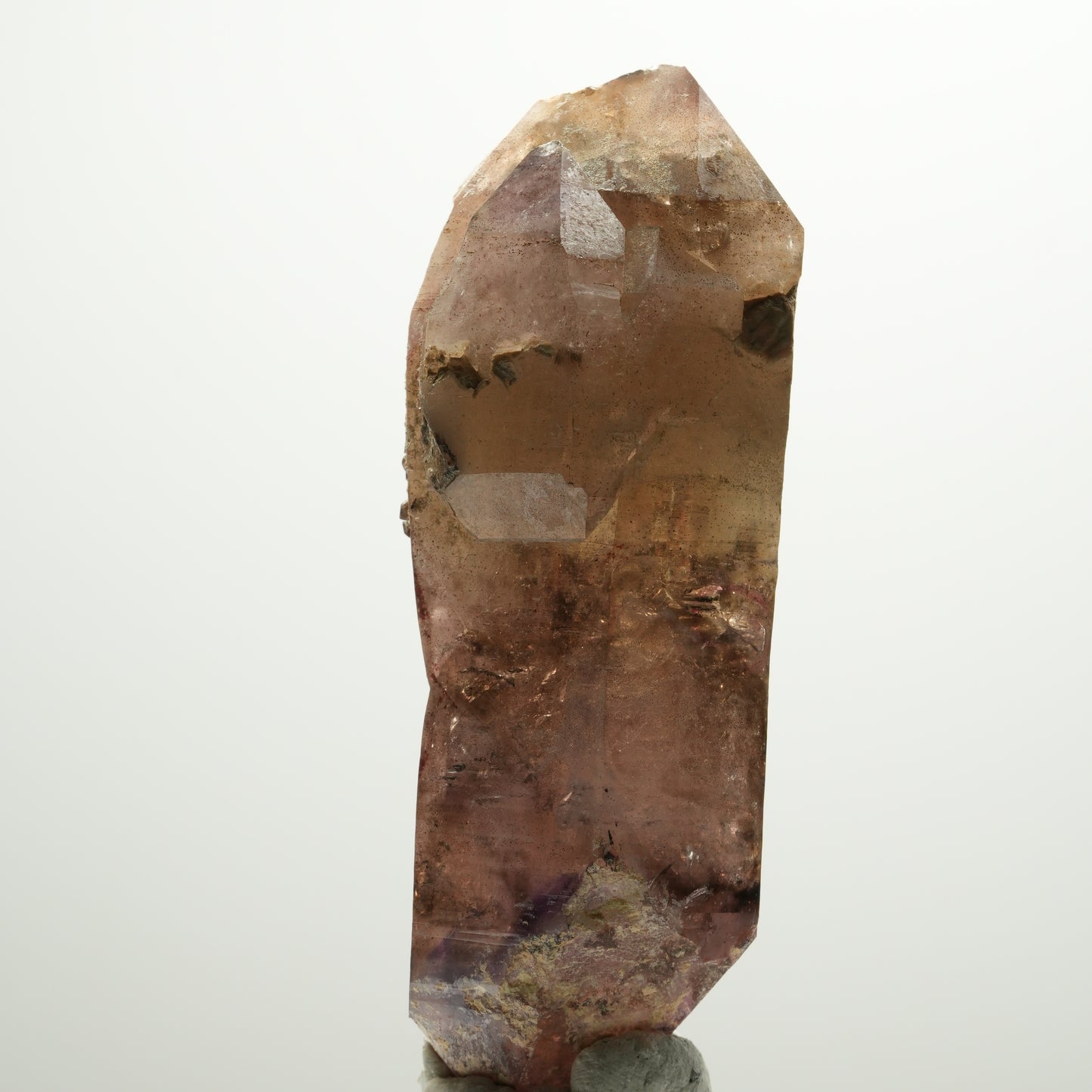 Enhydro Skelett Phantom Amethyst Doppelender, 1x Blase Brandberg, Namibia 96*38*29mm #13897