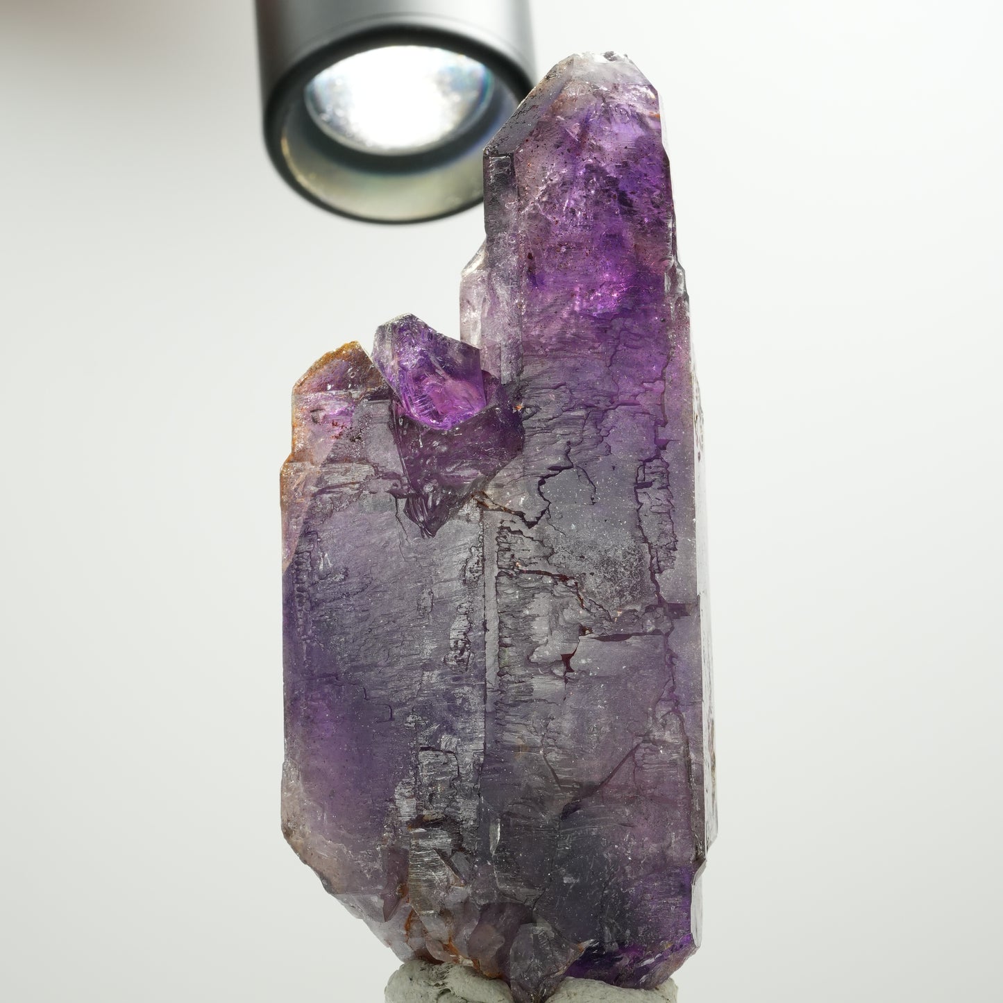 Enhydro Skelett Phantom Amethyst Doppelender, große Blase Brandberg, Namibia 98*46*41mm #13899