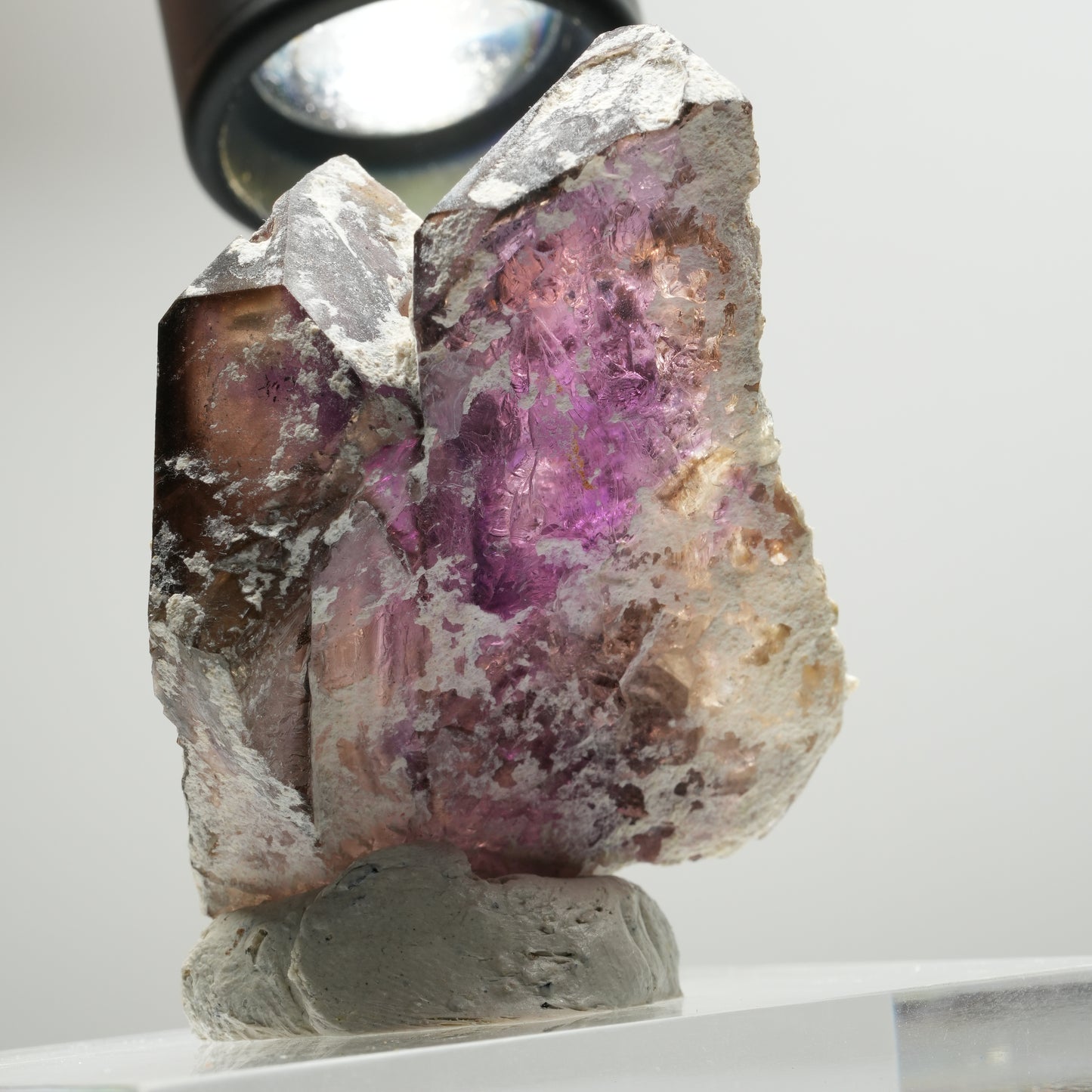 Skelett Phantom Amethyst Eisen Zepter Stufe Brandberg, Namibia 56*45*29mm #13900