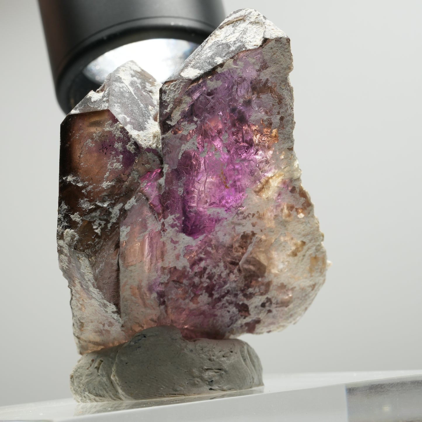 Skelett Phantom Amethyst Eisen Zepter Stufe Brandberg, Namibia 56*45*29mm #13900