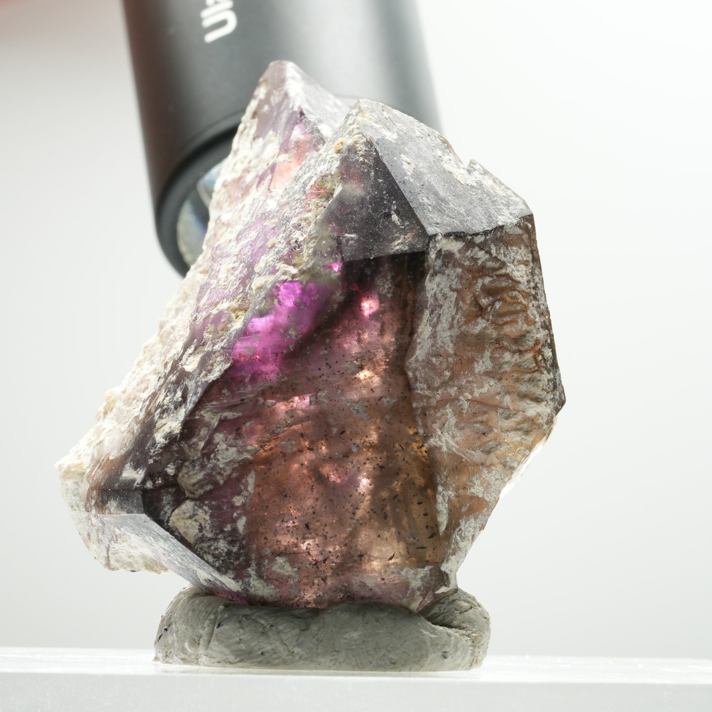 Skelett Phantom Amethyst Eisen Zepter Stufe Brandberg, Namibia 56*45*29mm #13900