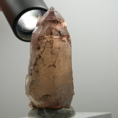 Enhydro Skelett Phantom Amethyst Spitze, 1x Blase Brandberg, Namibia 75*31*30mm #13901