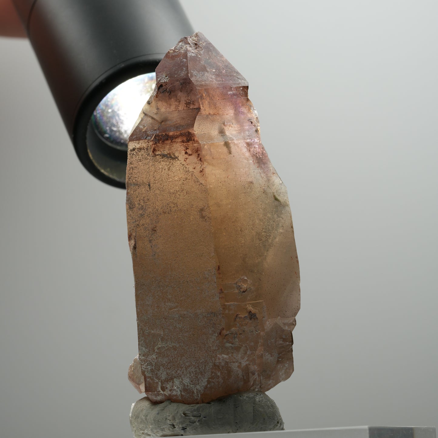 Enhydro Skelett Phantom Amethyst Spitze, 1x Blase Brandberg, Namibia 75*31*30mm #13901