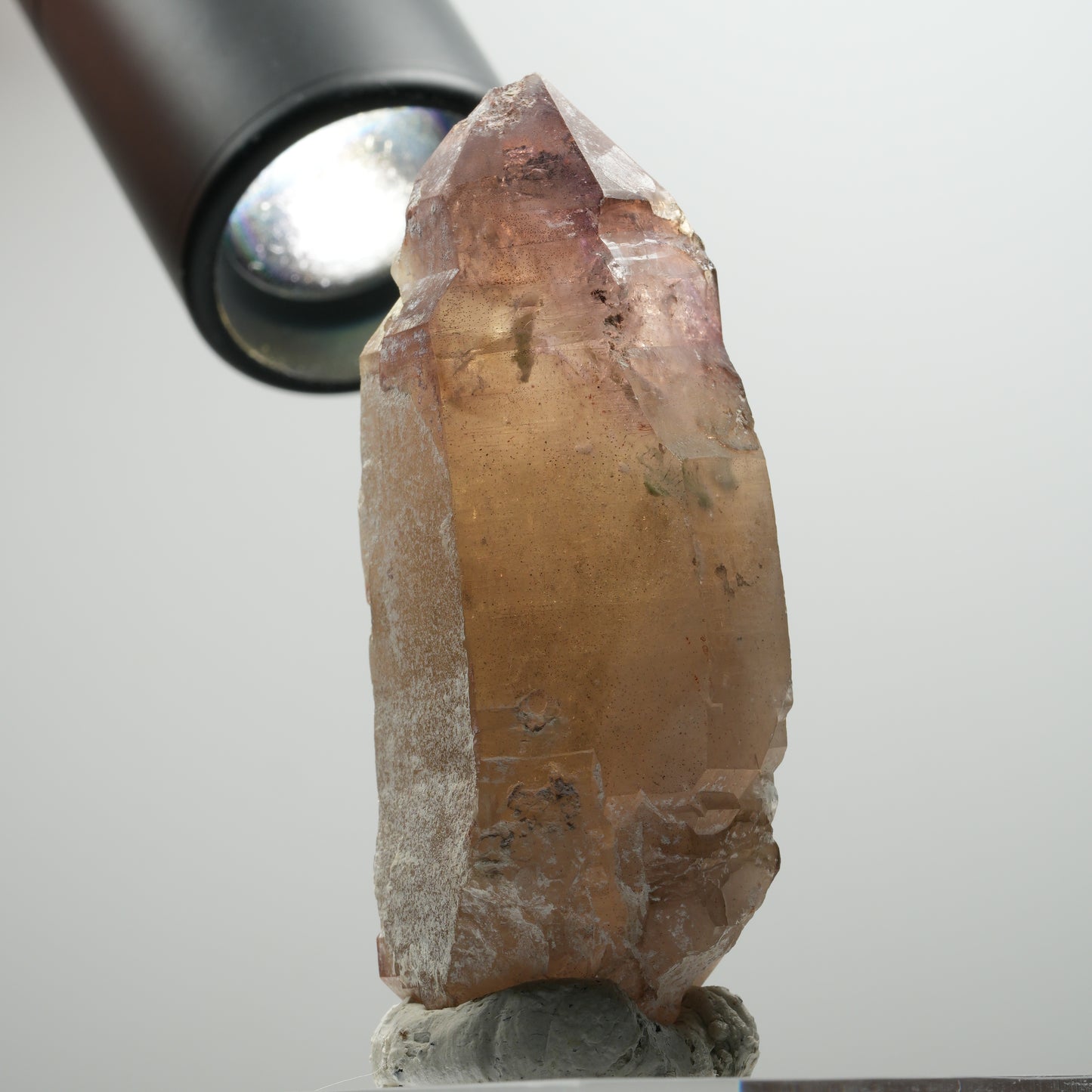 Enhydro Skelett Phantom Amethyst Spitze, 1x Blase Brandberg, Namibia 75*31*30mm #13901