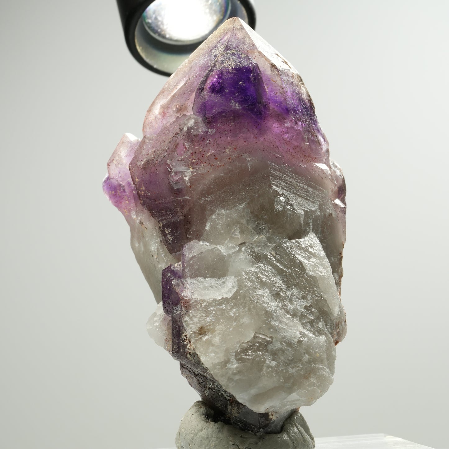 XL Skelett Phantom Amethyst Eisen Zepter Stufe Brandberg, Namibia 96*94*53mm #13902