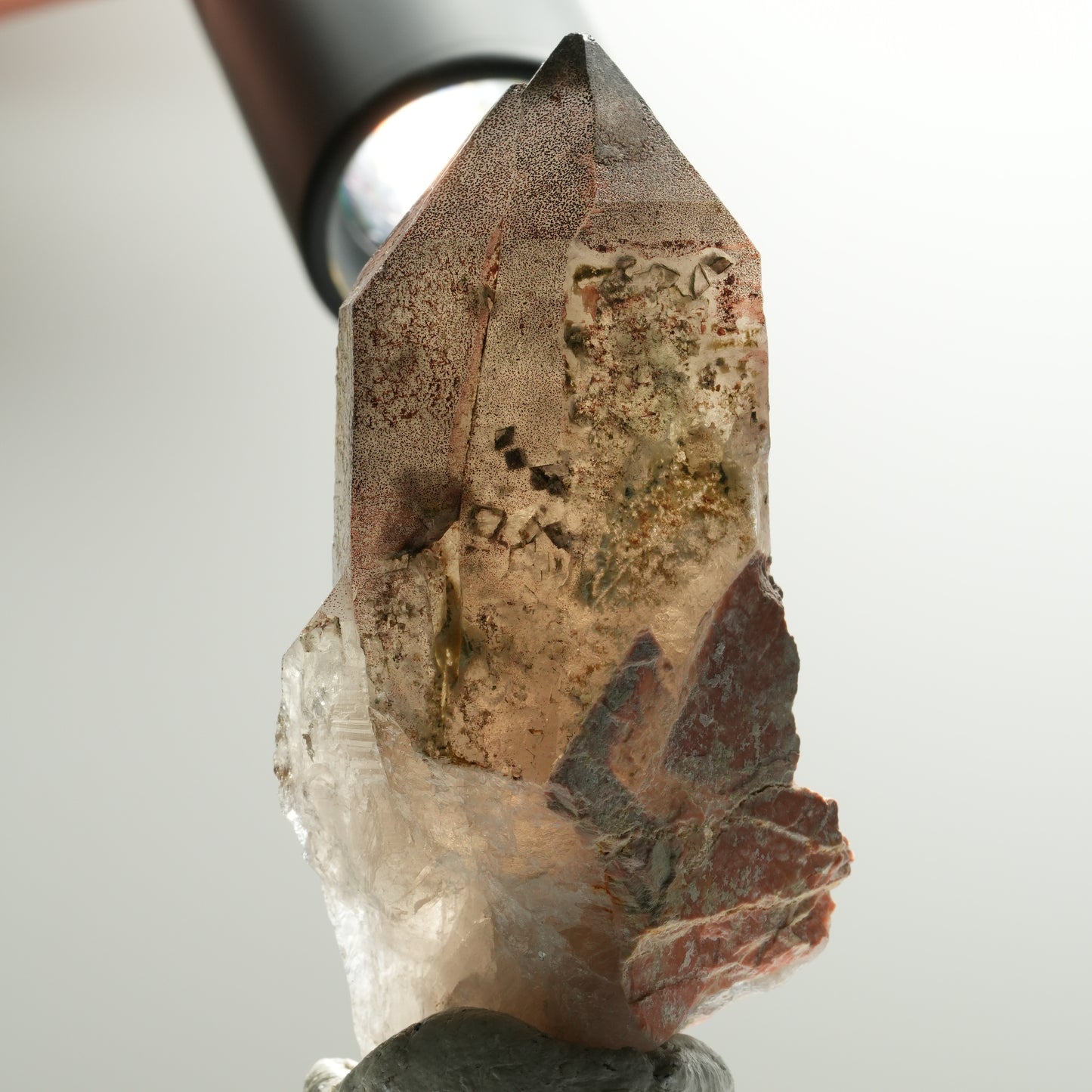 Seltene Skelett Phantom Amethyst Spitze Brandberg, Namibia 83*44*27mm #13903