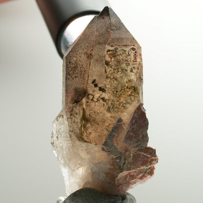 Seltene Skelett Phantom Amethyst Spitze Brandberg, Namibia 83*44*27mm #13903