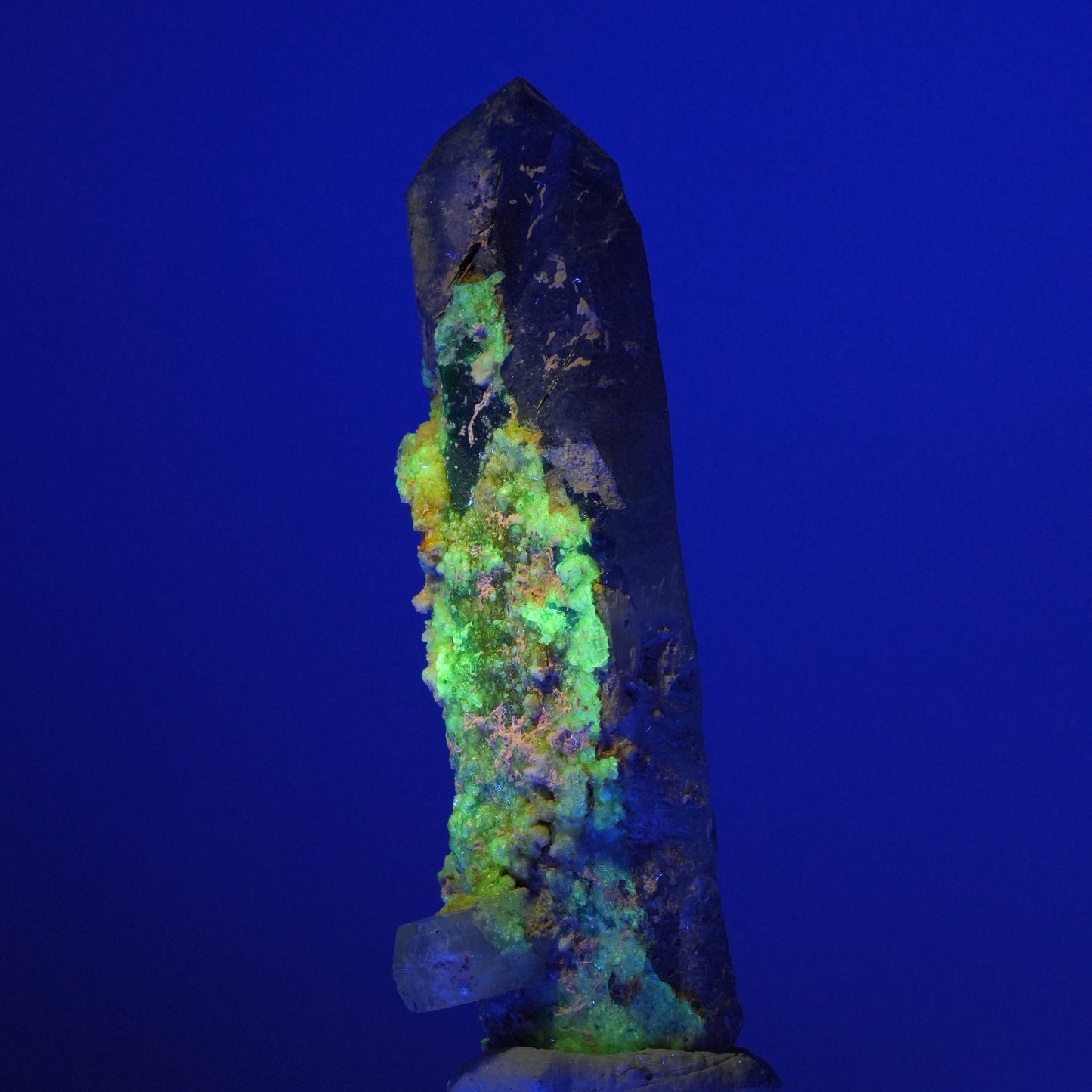 Phantom Rauchquarz, Goshenit (Beryl), Hyalit, Schörl Turmalin Erongo, Namibia 79*26*25mm #13904