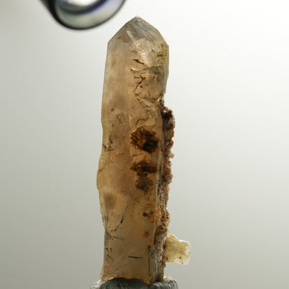 Phantom Rauchquarz, Goshenit (Beryl), Hyalit, Schörl Turmalin Erongo, Namibia 79*26*25mm #13904
