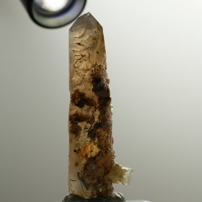 Phantom Rauchquarz, Goshenit (Beryl), Hyalit, Schörl Turmalin Erongo, Namibia 79*26*25mm #13904