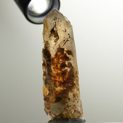 Phantom Rauchquarz, Goshenit (Beryl), Hyalit, Schörl Turmalin Erongo, Namibia 79*26*25mm #13904