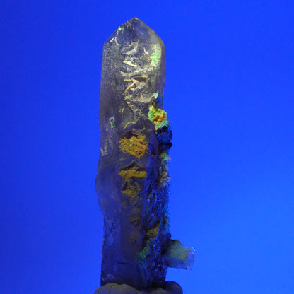 Phantom Rauchquarz, Goshenit (Beryl), Hyalit, Schörl Turmalin Erongo, Namibia 79*26*25mm #13904