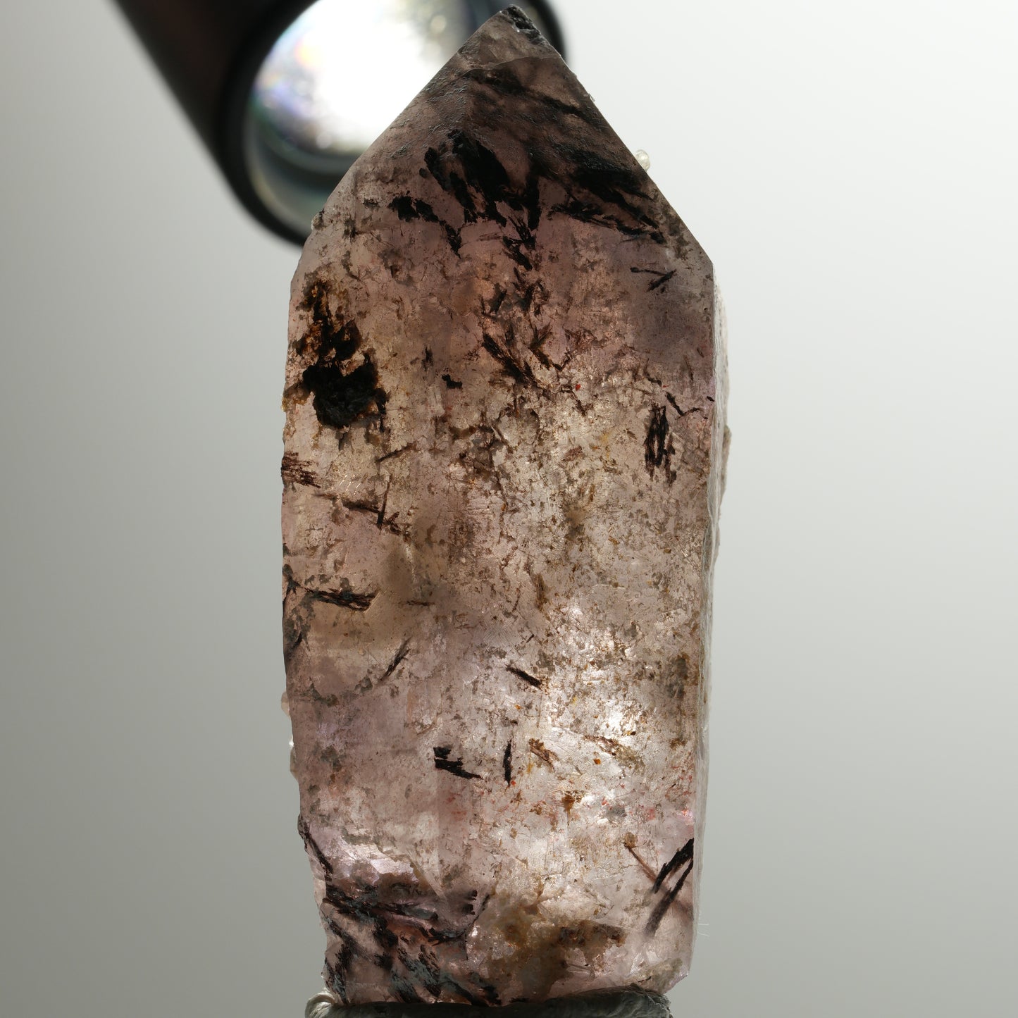 Enhydro Skelett Phantom Amethyst, 2x Blase (große) Brandberg, Namibia 78*32*21mm #13905