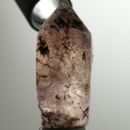 Enhydro Skelett Phantom Amethyst, 2x Blase (große) Brandberg, Namibia 78*32*21mm #13905