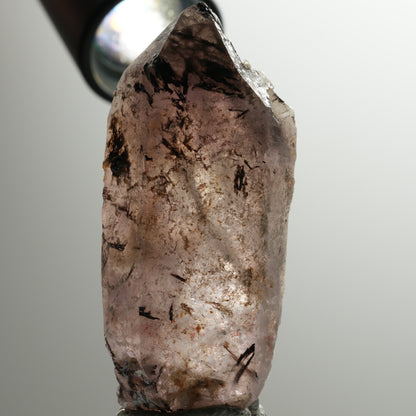 Enhydro Skelett Phantom Amethyst, 2x Blase (große) Brandberg, Namibia 78*32*21mm #13905
