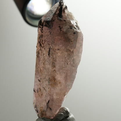 Enhydro Skelett Phantom Amethyst, 2x Blase (große) Brandberg, Namibia 78*32*21mm #13905