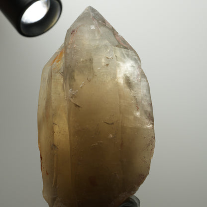 XL Skelett Rauchquarz Kristall Spitze mit Hyalit Opal Erongo, Namibia 112*58*41mm #13907