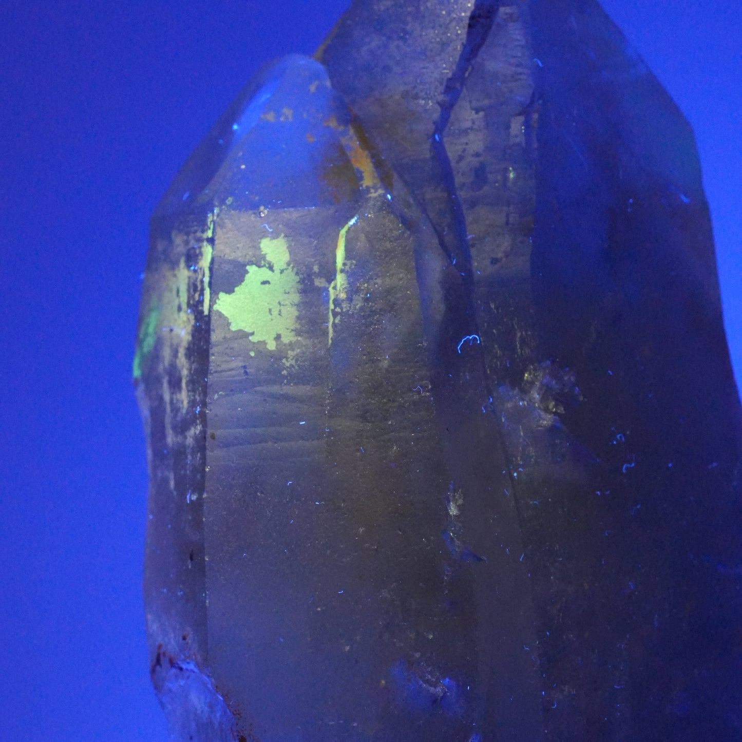 XL Skelett Rauchquarz Kristall Spitze mit Hyalit Opal Erongo, Namibia 112*58*41mm #13907
