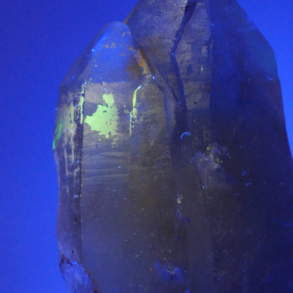 XL Skelett Rauchquarz Kristall Spitze mit Hyalit Opal Erongo, Namibia 112*58*41mm #13907