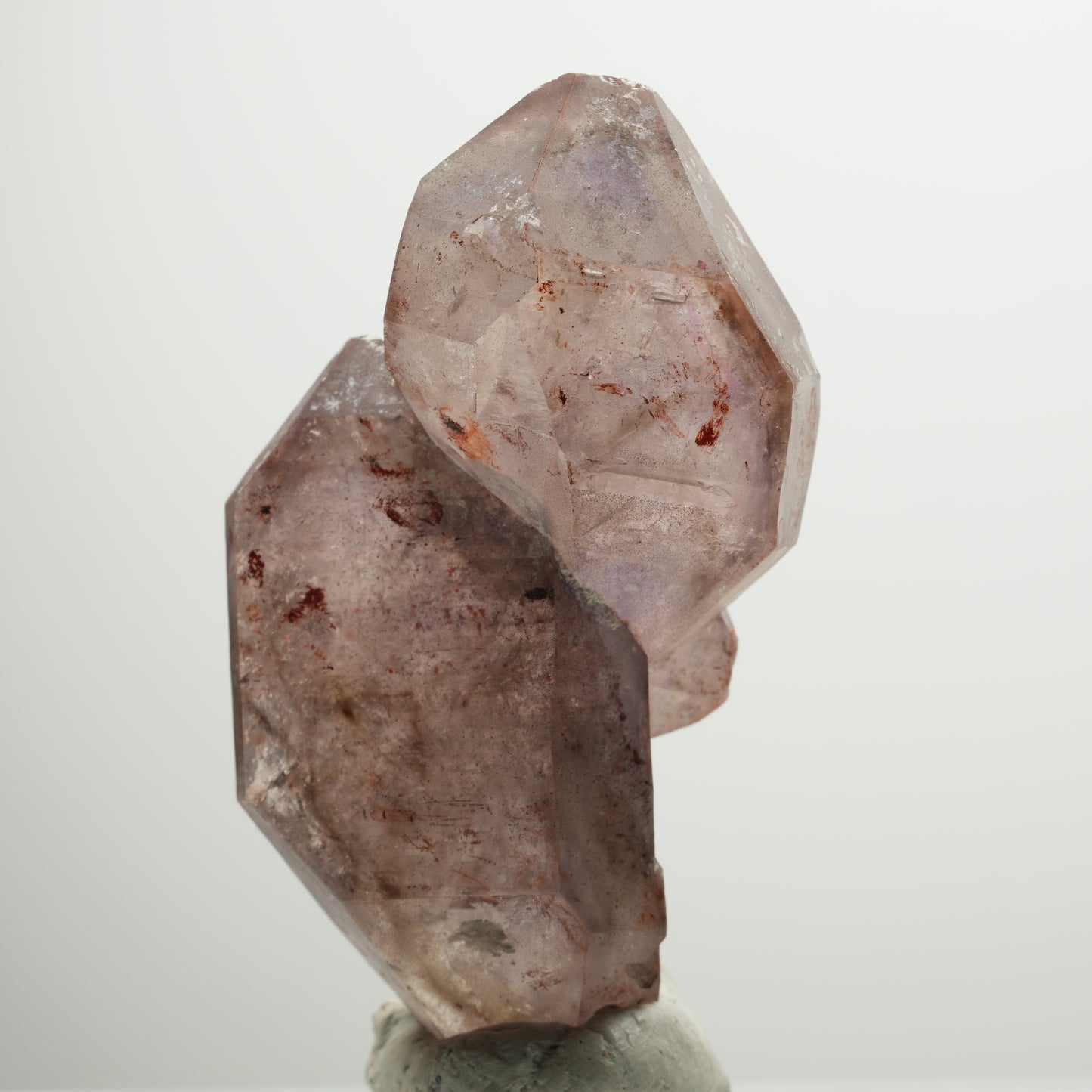 Enhydro Skelett Phantom Amethyst Doppelender, 1x Blase Brandberg, Namibia 58*39*20mm #13920