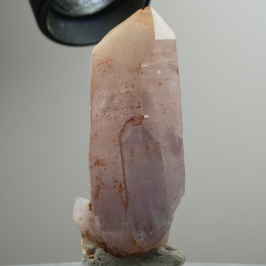 Enhydro Skelett Phantom Amethyst Spitze, 1x Blase Brandberg, Namibia 63*31*26mm #13923