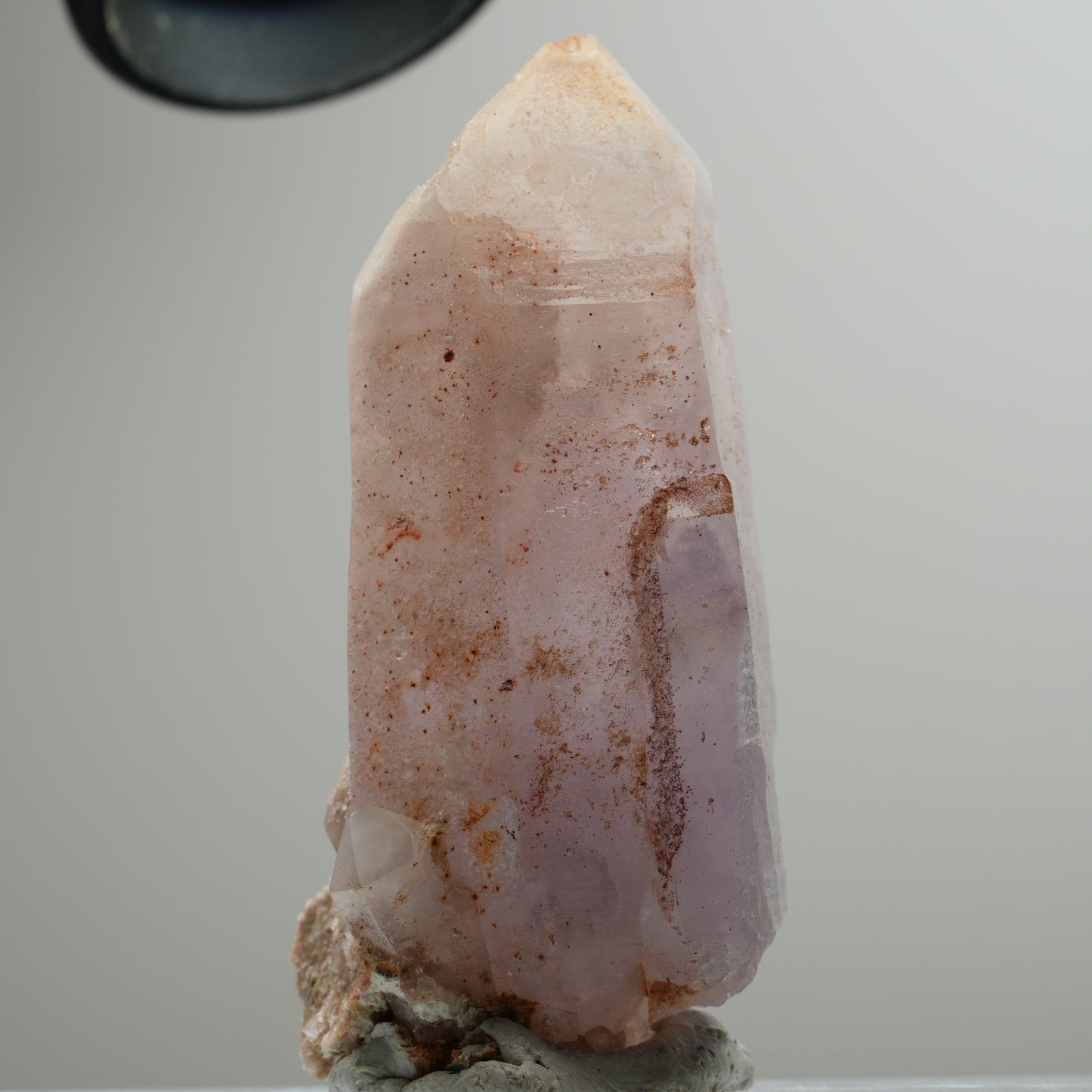 Enhydro Skelett Phantom Amethyst Spitze, 1x Blase Brandberg, Namibia 63*31*26mm #13923