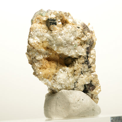 Phantom Fluorit hexagonal, Schörl Turmalin, Muskovit Erongo, Namibia 67*44*26mm #13928