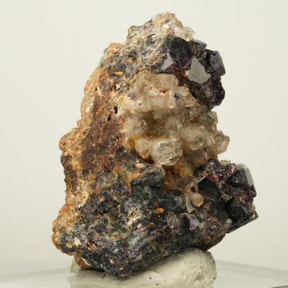 Seltene Phantom Fluorit Würfel, Quarz Stufe Erongo, Namibia 57*46*41mm #13930