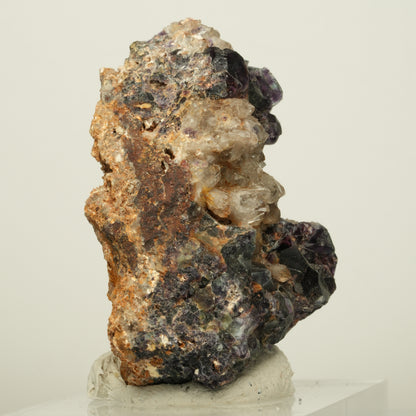 Seltene Phantom Fluorit Würfel, Quarz Stufe Erongo, Namibia 57*46*41mm #13930