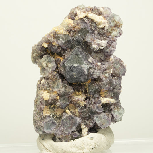 Phantom Fluorit hexagonal, Muskovit Stufe Erongo, Namibia 65*47*14mm #13931