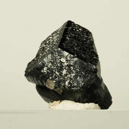 Symmetrischer Schörl Turmalin Kristall mit Rauchquarz Erongo, Namibia 30*25*20mm #13935