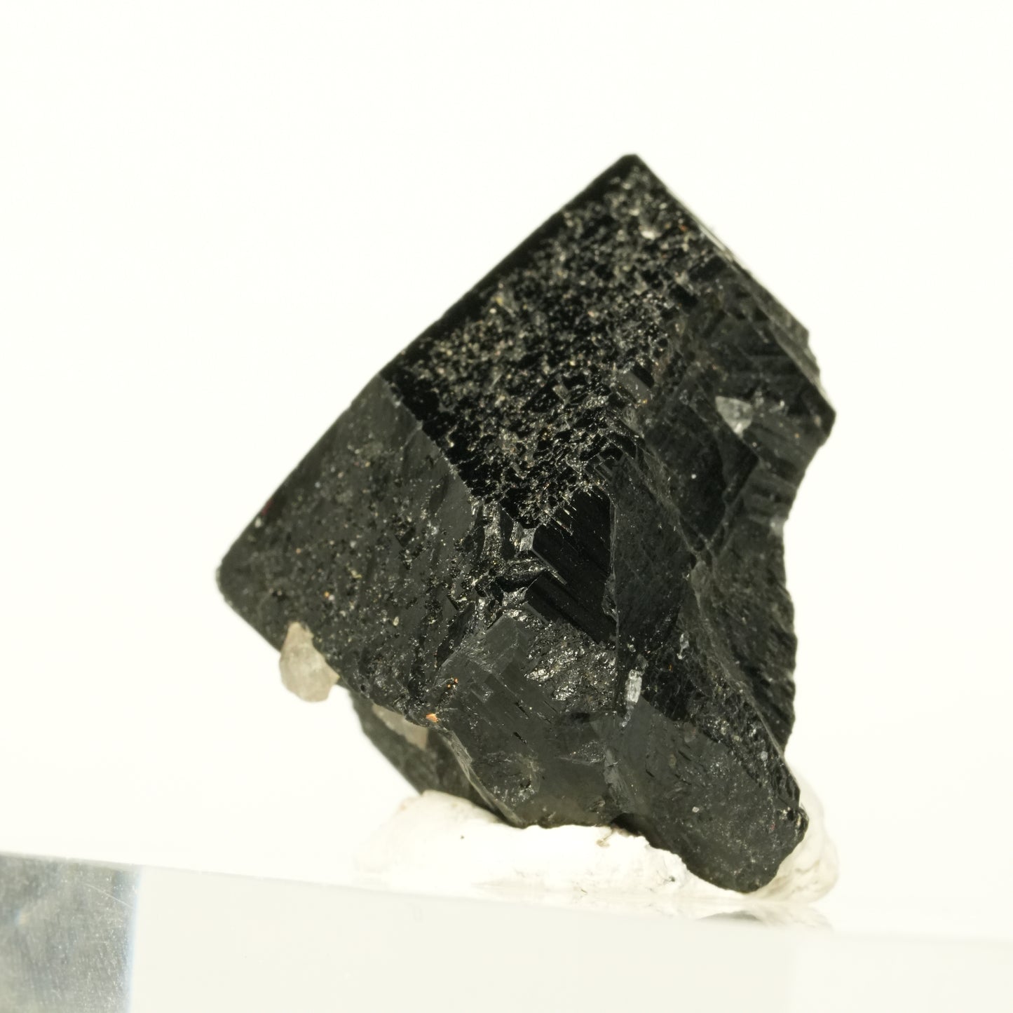 Symmetrischer Schörl Turmalin Kristall mit Rauchquarz Erongo, Namibia 30*25*20mm #13935
