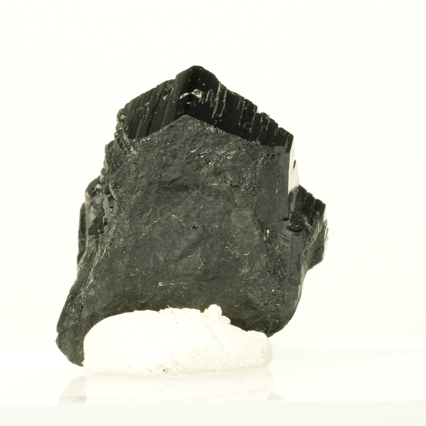 Symmetrischer Schörl Turmalin Kristall mit Rauchquarz Erongo, Namibia 30*25*20mm #13935