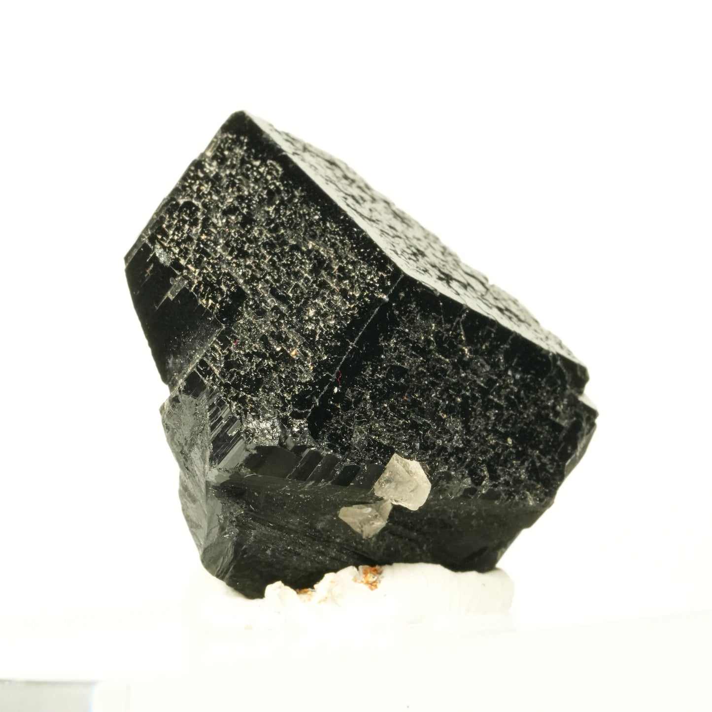 Symmetrischer Schörl Turmalin Kristall mit Rauchquarz Erongo, Namibia 30*25*20mm #13935