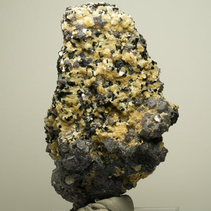 Bunte Phantom Fluorit Würfel, Schörl Turmalin, Muskovit Erongo, Namibia 126*86*51mm #13955