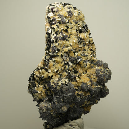 Bunte Phantom Fluorit Würfel, Schörl Turmalin, Muskovit Erongo, Namibia 126*86*51mm #13955