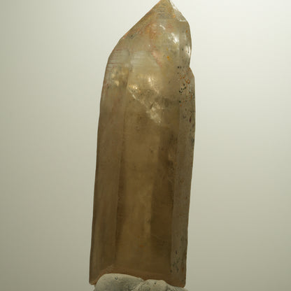 Skelett Rauchquarz mit Hyalit Opal, Schörl Turmalin Erongo, Namibia 116*40*33mm #13956