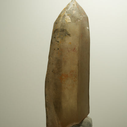 Skelett Rauchquarz mit Hyalit Opal, Schörl Turmalin Erongo, Namibia 116*40*33mm #13956