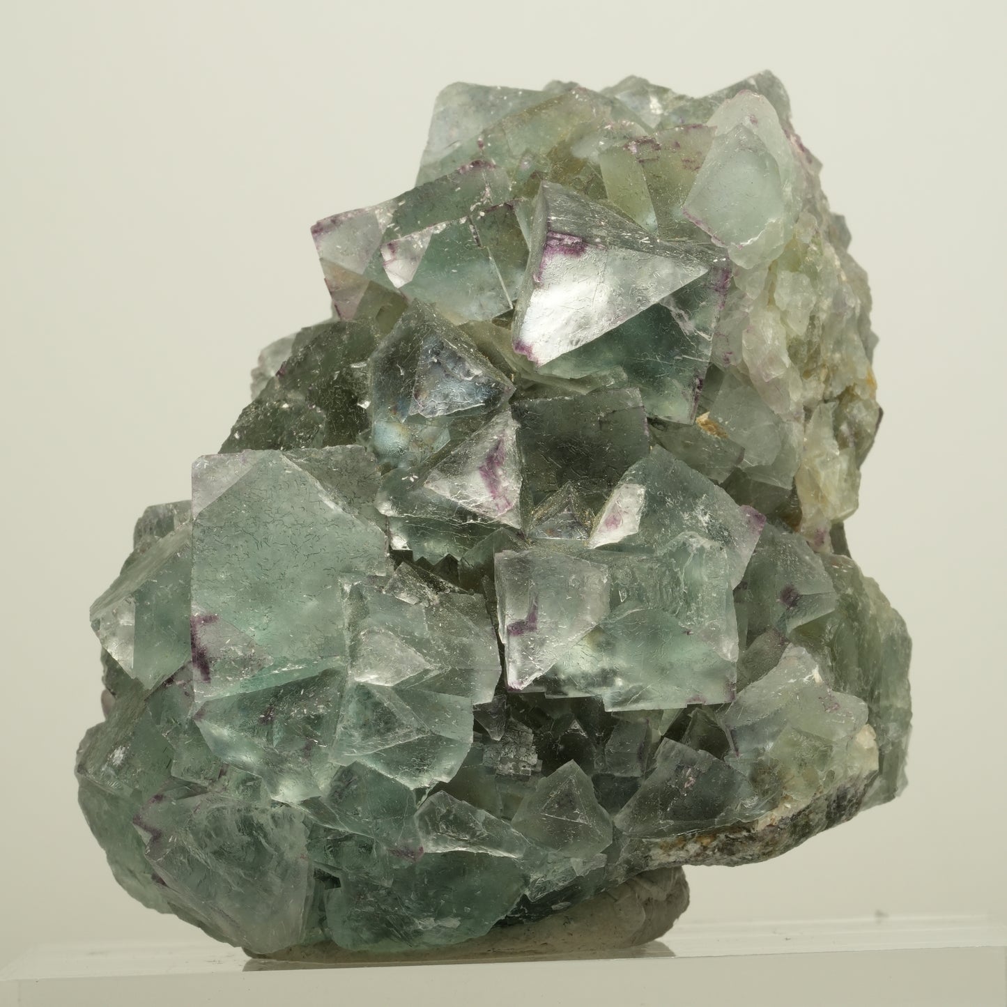 Seltene Phantom Fluorit Würfel Stufe, grün lila Okorusu, Namibia 65*65*58mm #13958