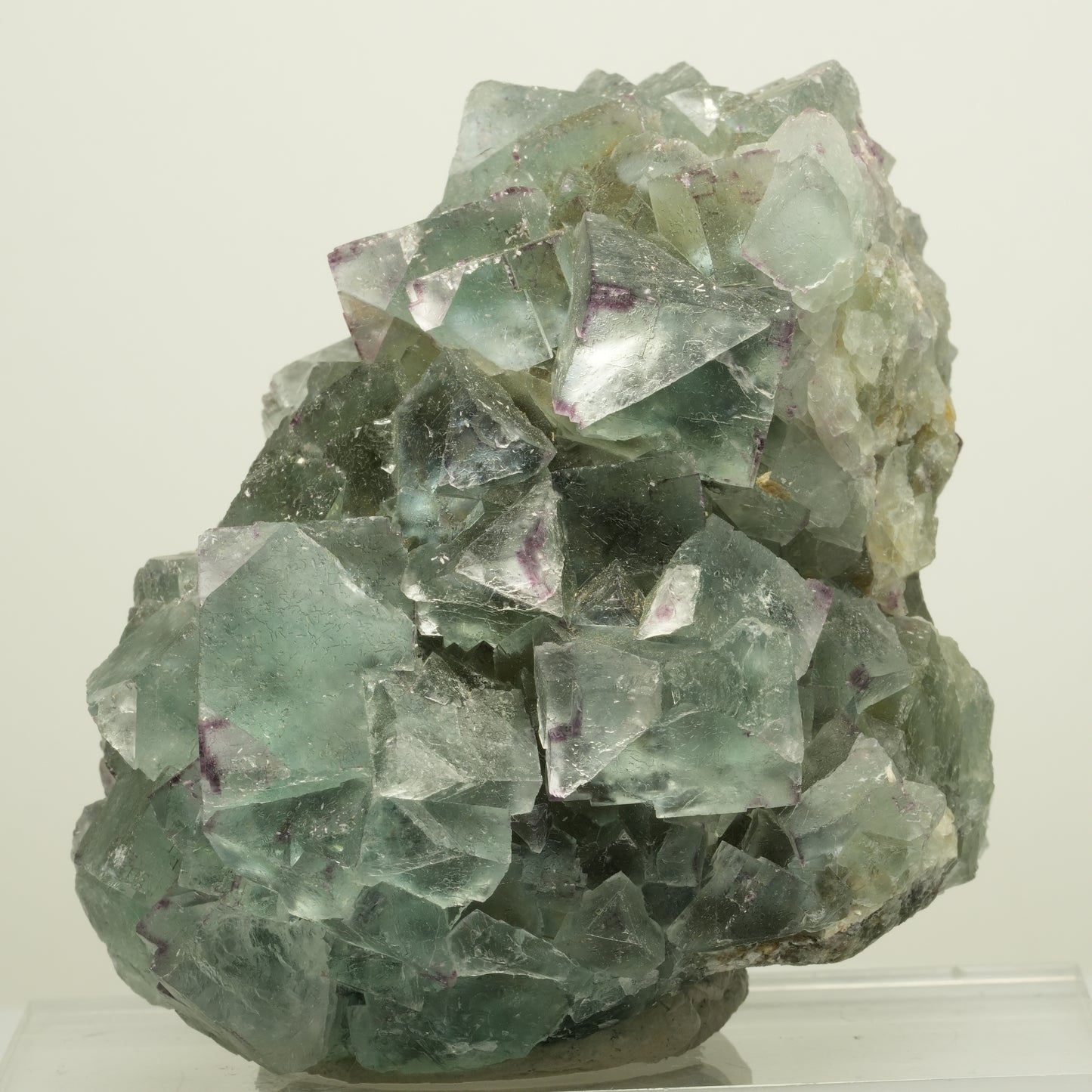 Seltene Phantom Fluorit Würfel Stufe, grün lila Okorusu, Namibia 65*65*58mm #13958