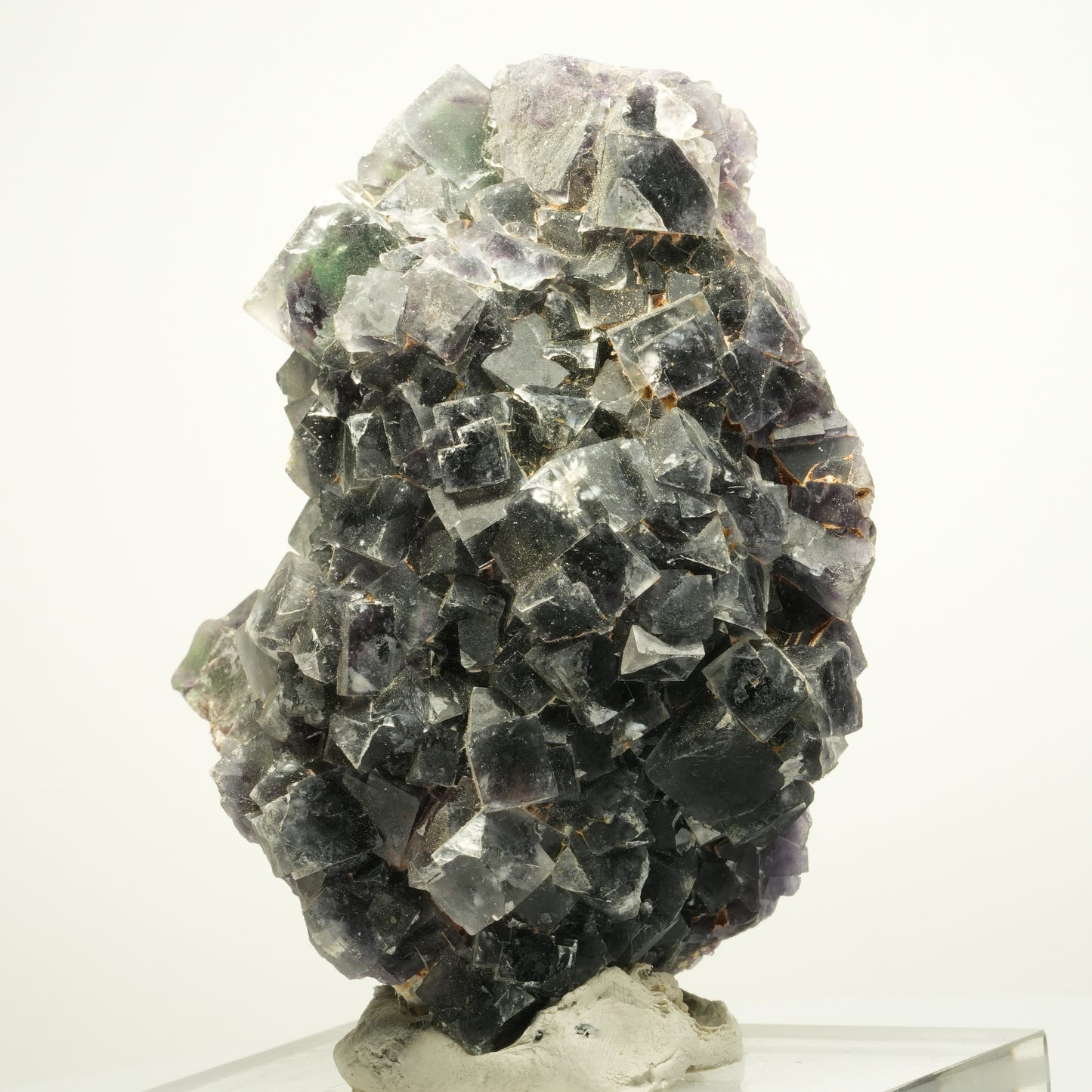 Große  Phantom Fluorit Würfel, Quarz Stufe Okorusu, Namibia 97*76*65mm #13961